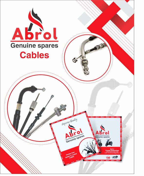 Post image We, Abrol spares, are a market leading manufacturer, that serves customers a wide range of automobile accessories. Our rich experience in this line of work is itself a USP of our company, as it justifies everything that makes a company worthy of trust. We meet demands extensively of our customers, and ensure that the delivery of our product is done punctually irrespective of where they reside. In our portfolio of products, we maintain Control Cable &amp; Speedometer, Side Blinkers, Air filters, side stand, ignition switch,brake shoe and a lot more.

We put customer's contentment above anything that we seek to earn. What we are is because of the customers, and what we will become, will be because of our clients. We never lose any opportunity, when it comes to enhancing the product's quality, and adding more attributes to our entire range of offerings.