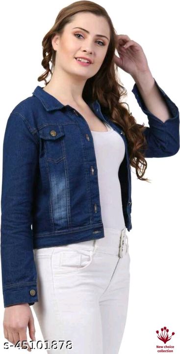 Post image Hey check out new jecketPretty Partywear Women Jackets &amp; WaistcoatFabric: DenimSleeve Length: Long SleevesPattern: Dyed/ WashedMultipack: 1Sizes: S (Bust Size: 34 in, Length Size: 19 in) XL (Bust Size: 40 in, Length Size: 19 in) XS (Bust Size: 32 in, Length Size: 19 in) L (Bust Size: 38 in, Length Size: 19 in) M (Bust Size: 36 in, Length Size: 19 in) 
Country of Origin: India