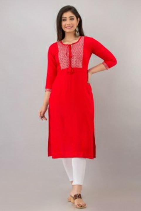 Rayon kurti  uploaded by Lucky collection on 11/29/2021