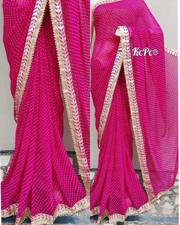*Rajasthani Leheriya Gotapatti Dupattas❤️*
📌 Georgette Fabric
📌 2.5 mtr length
📌 Gotapatti Lace P uploaded by Babu Online Dress Matireal on 9/23/2020