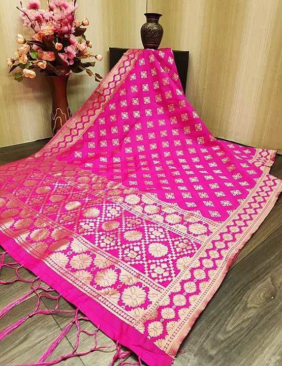 ⭐
*NEW design *
👉 *Dupatta* pure banarasi silk 


*Fabric details*
 👉🏻Pure Banarasi Silk      Wit uploaded by Babu Online Dress Matireal on 9/23/2020