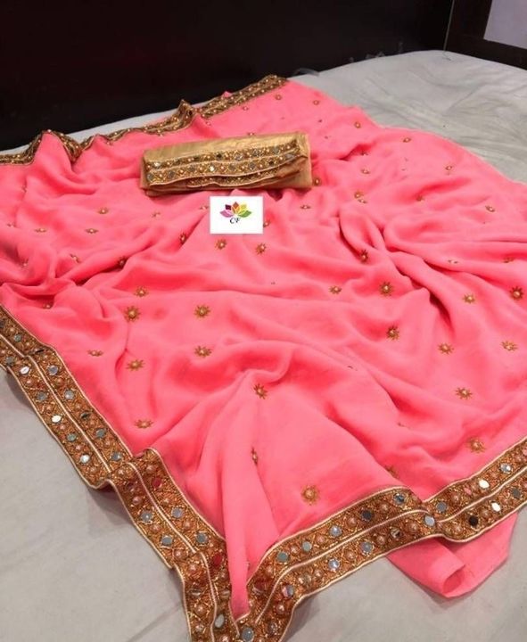  Pink Chiffon Saree With Blouse Piece
 uploaded by sandeep dehariya on 11/29/2021