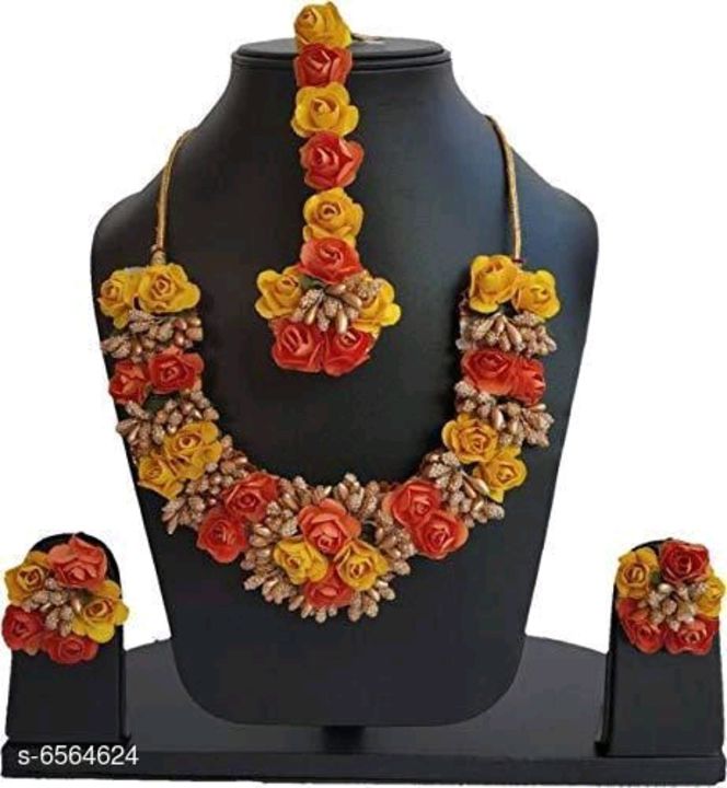 Trendy Stylish Artificial Flower Thread Women's Jewellery Set uploaded by business on 11/29/2021
