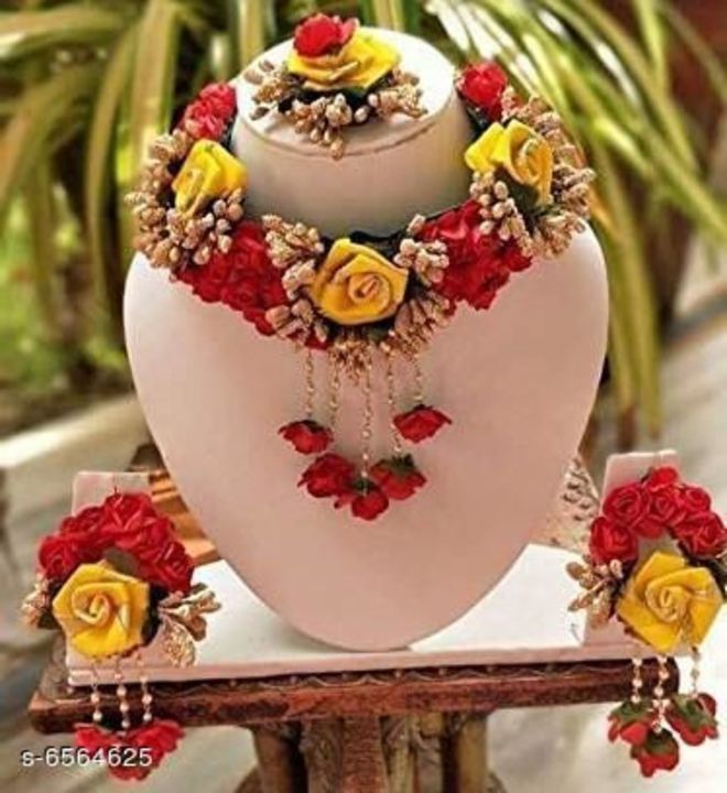 Trendy Stylish Artificial Flower Thread Women's Jewellery Set uploaded by One Only on 11/29/2021