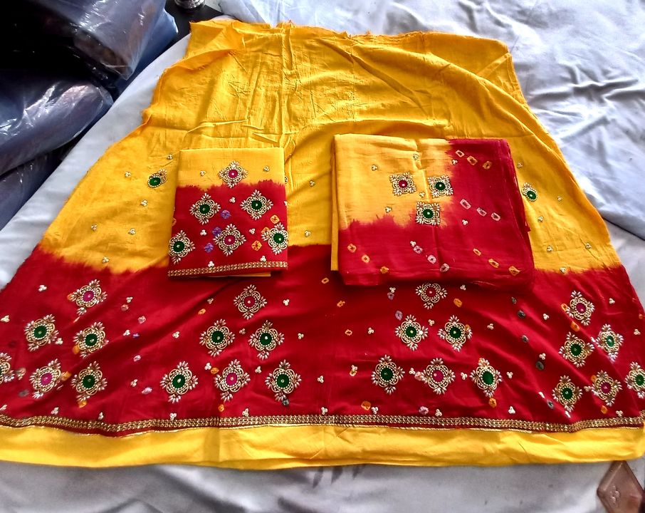 Rajputi poshak peela  uploaded by Poonam textiles on 11/29/2021