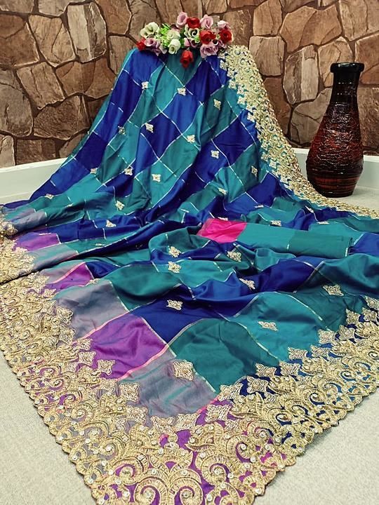 Post image *Saree :-Ekaya Silk with matching blouse*
 
*Including:- Saree  5.5 meter +blouse 0.8 meter*

*Colour :-8*

*Diamond 2199*

*🌹Quality Never Goes Out Of Style*