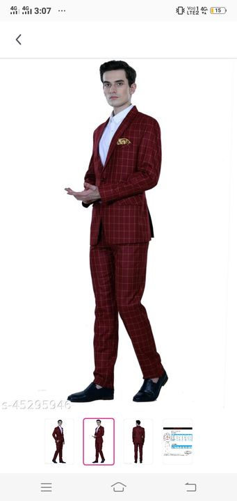 Men coat pant set uploaded by business on 11/30/2021