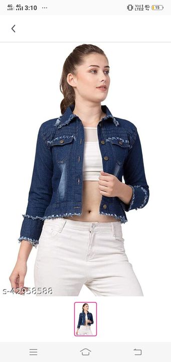 Jeans jacket for women uploaded by business on 11/30/2021