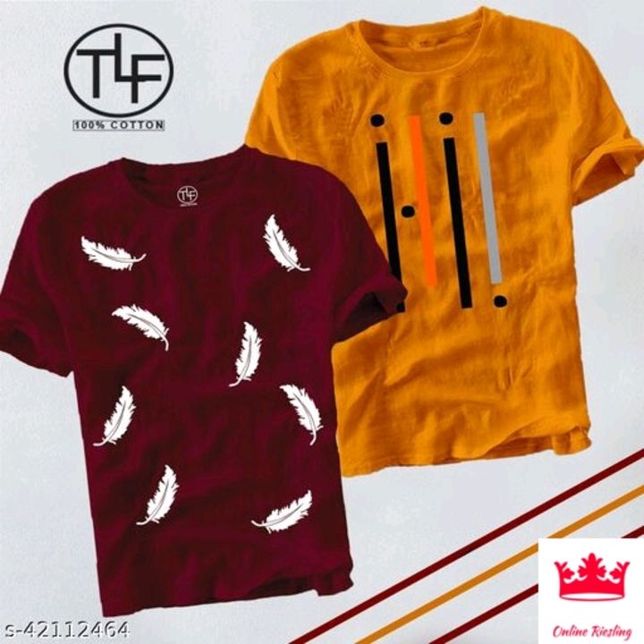 URBAN COTTON TSHIRT FOR MAN  (pack of 2) uploaded by Rudra online collection on 11/30/2021