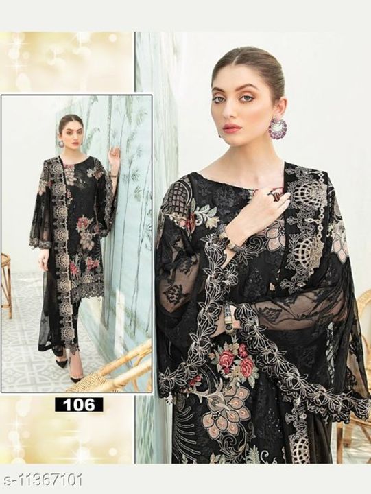 Product image with price: Rs. 1400, ID: stylish-work-pakistani-georgette-suit-fef9b9a2