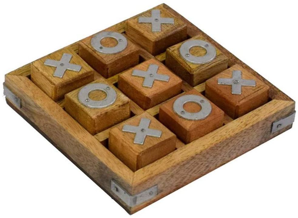 Wooden tic tac toe uploaded by business on 11/30/2021