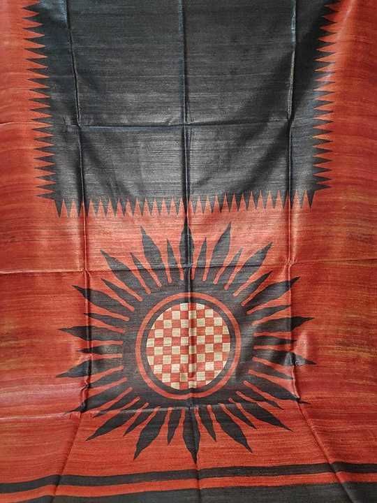 Pure Ghicha tussar print silk saree uploaded by business on 9/23/2020