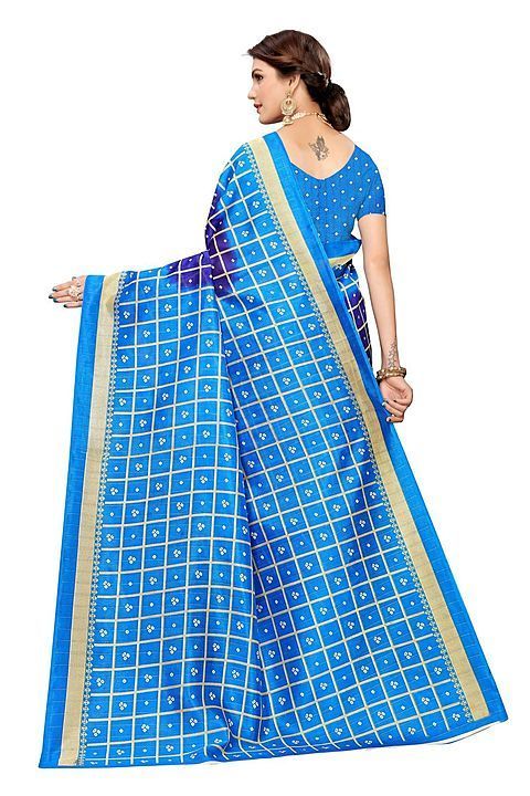 BANDHANI CHECKS NAVY Classy Printed Art Silk Saree With Blouse

 uploaded by CLOTHING on 9/23/2020
