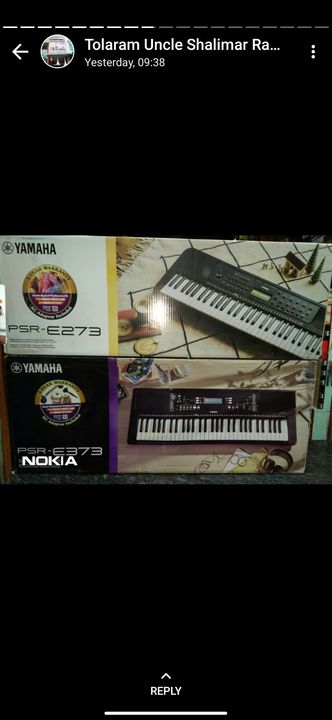 Electronic keyboard uploaded by business on 12/1/2021