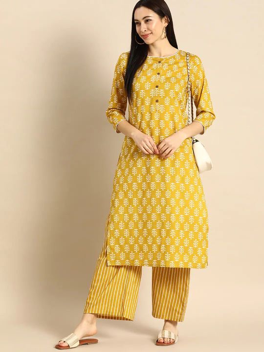Cotton Kurti with Palazzo  uploaded by Rupru Fashion Private Limited on 12/1/2021