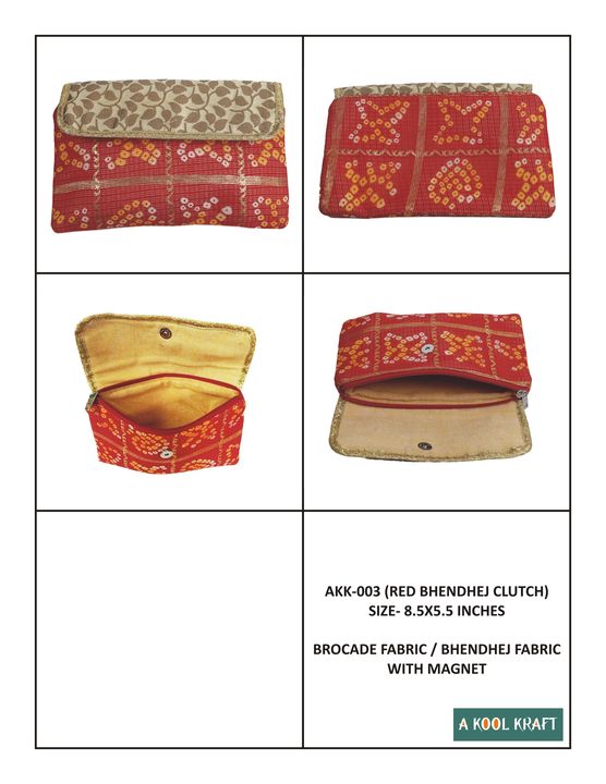 A Kool Kraft Bandhej Clutch uploaded by business on 12/1/2021