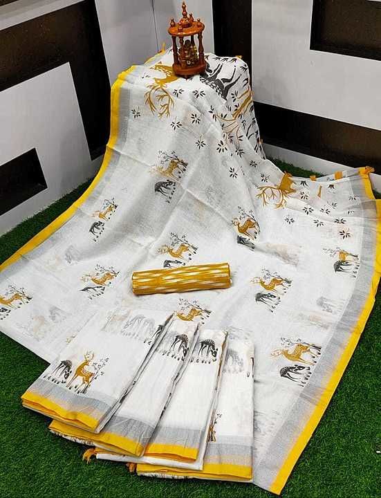 Lenin Dear Printing Sarees uploaded by business on 9/23/2020