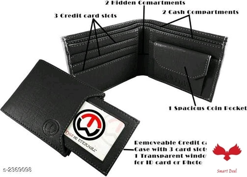 Classic Attractive Artificial Leather Solid Men's Slide Wallets  uploaded by Smart Deal on 6/6/2020