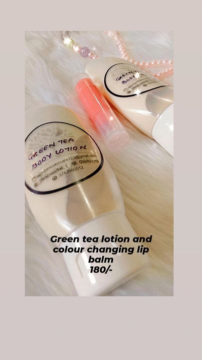 Body lotion and lip balm uploaded by O2ORGANICS on 12/1/2021