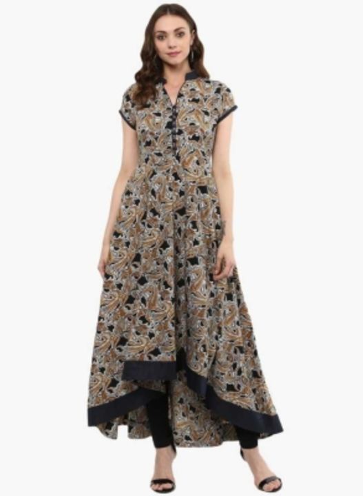 Women printed high low kurta uploaded by business on 12/1/2021