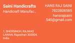 Business logo of SAINI HANDICRAFTS