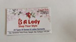 Business logo of B A Lady