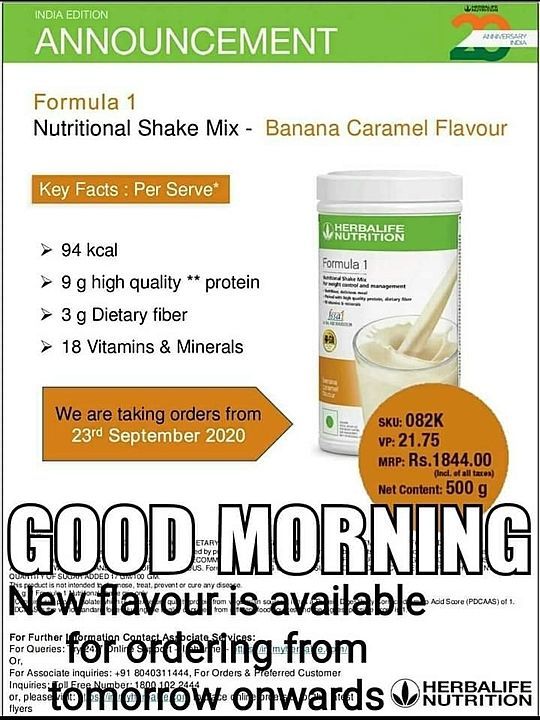Herbalife Nutrition formula 1 shake uploaded by Cosmo Scale on 9/23/2020