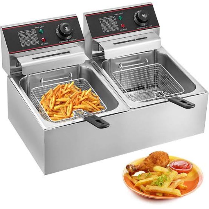 Double Electric deep fryer uploaded by Hexamart Kitchen Equipment on 12/3/2021