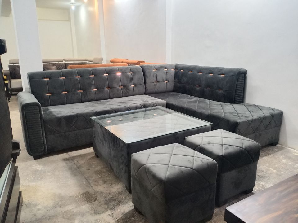L Shape sofa set uploaded by Ashi Furniture and Decores on 12/3/2021