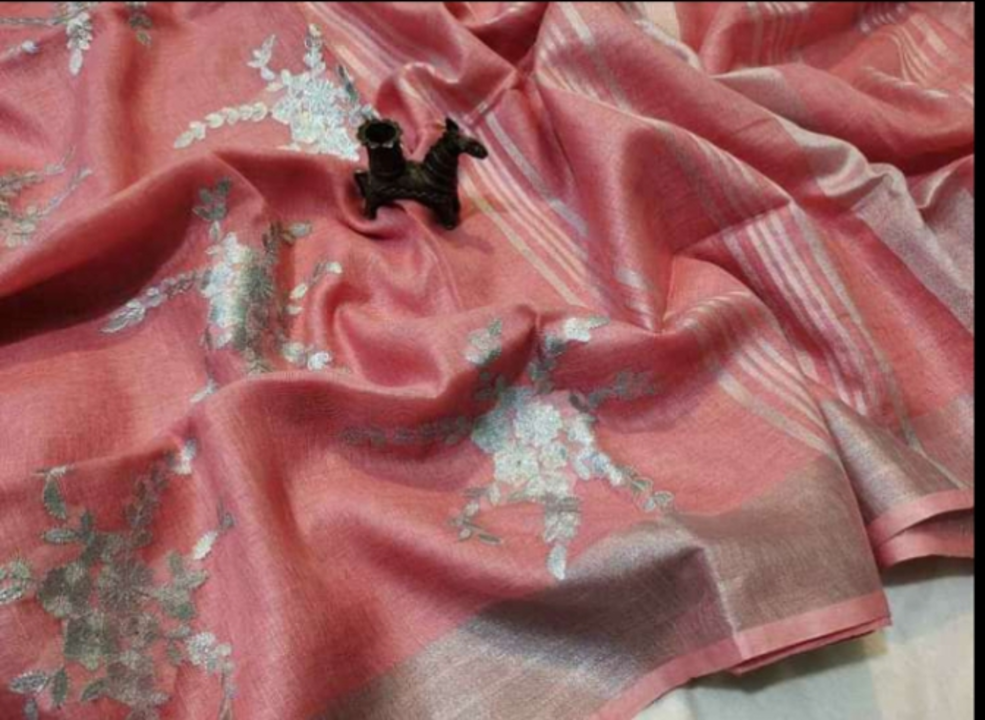 Linen silk uploaded by Akarshit handloom on 12/3/2021