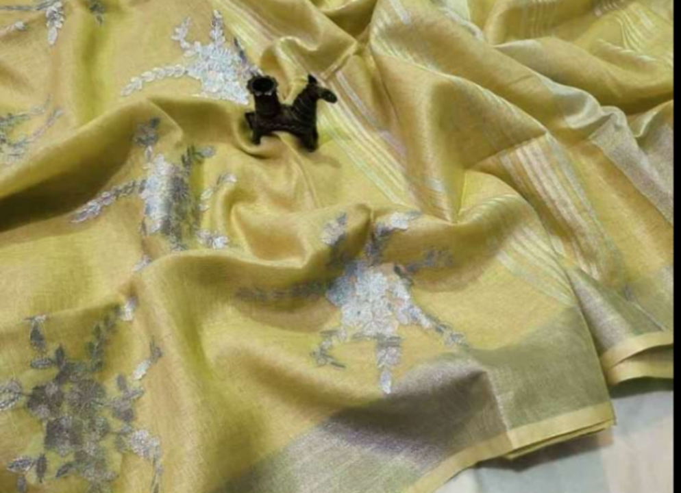 Linen silk uploaded by Akarshit handloom on 12/3/2021