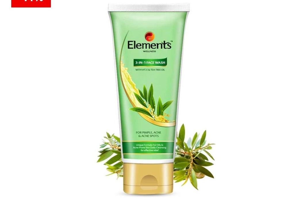 Elements Wellness 3 in 1 Face Wash | 60 gm | with Tea Tree Oil & Vitamin E

 uploaded by Milifestyle on 12/3/2021