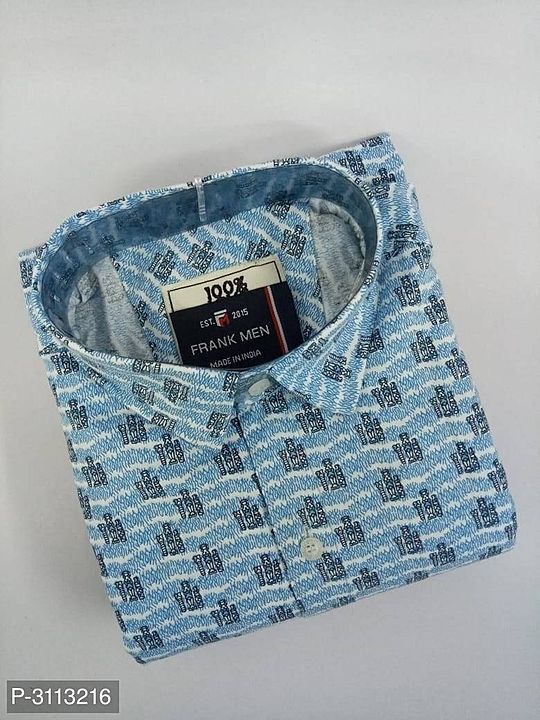 Post image Pure Cotton Printed Shirts For Men

Fabric: Cotton
Type: Long Sleeves
Style: Printed
Design Type: Slim Fit
Sizes: M (Chest 38.0 inches), L (Chest 40.0 inches), XL (Chest 42.0 inches)
Delivery: Within 6-8 business days
Returns:  Within 7 days of delivery. No questions asked
Price 538