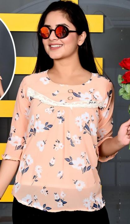 Georgette Tops uploaded by Kavya Trading Company on 12/3/2021