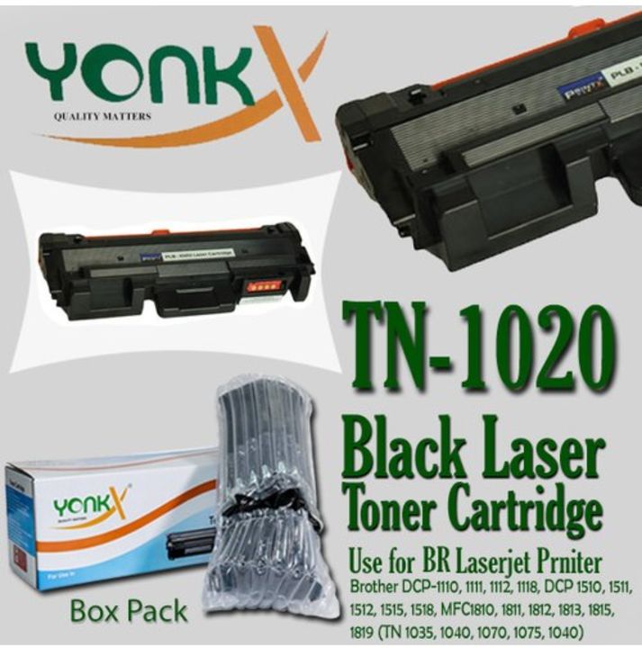 Yonkx toner cartridges TN-1020 uploaded by COMPLETE SOLUTIONS on 12/3/2021