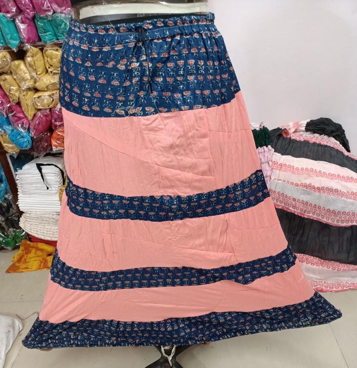 Cotton fabric printed full skirt uploaded by Rangrez Creation  on 12/4/2021