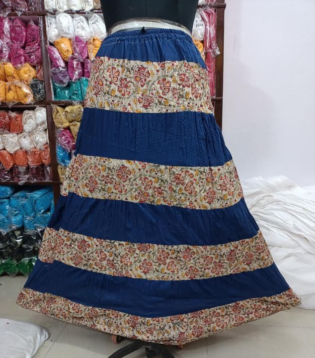 Cotton fabric printed full skirt uploaded by Rangrez Creation  on 12/4/2021
