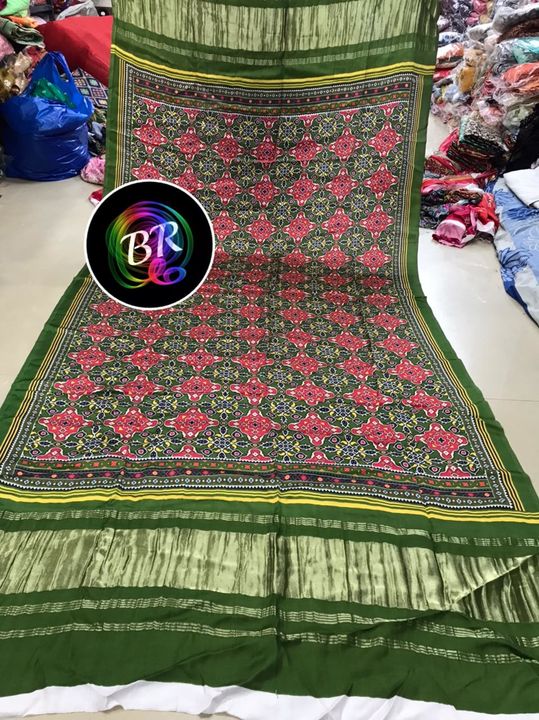Pure model silk Patola print duppata uploaded by business on 12/4/2021