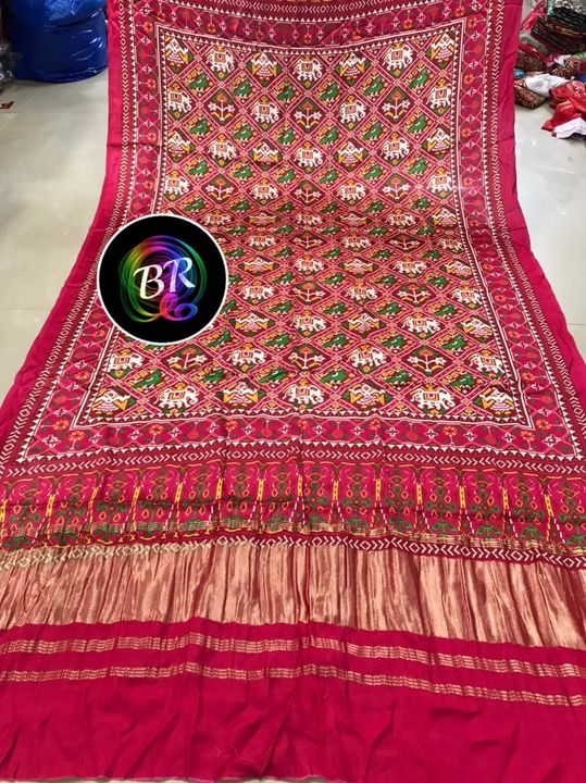 Pure model silk Patola print duppata uploaded by Kavita Dholakiya on 12/4/2021