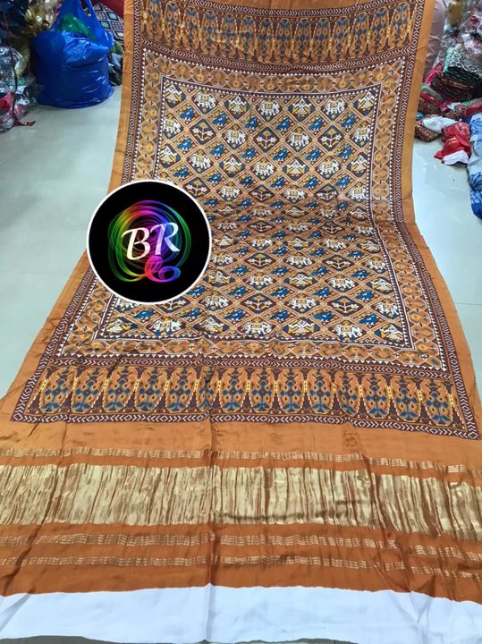 Pure model silk Patola print duppata uploaded by business on 12/4/2021