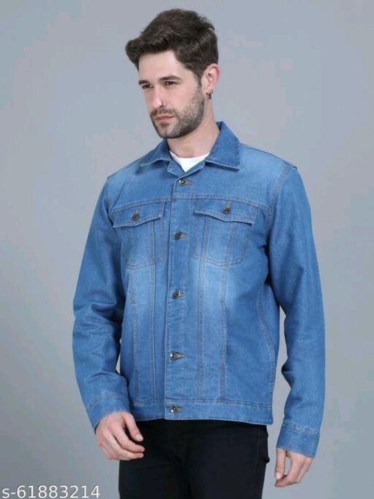 Post image Catalog Name:*Trendy Designer Men Jackets*
Fabric: Denim
Sleeve Length: Long Sleeves
Pattern: Solid
Multipack: 1
Sizes:
S (Length Size: 27 in) 
M (Length Size: 27 in) 
L (Length Size: 27 in) 
XL (Length Size: 27 in) 

Easy Returns Available In Case Of Any Issue
*Proof of Safe Delivery! Click to know on Safety Standards of Delivery Partners- https://ltl.sh/y_nZrAV3