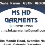 Business logo of MS HD Garments