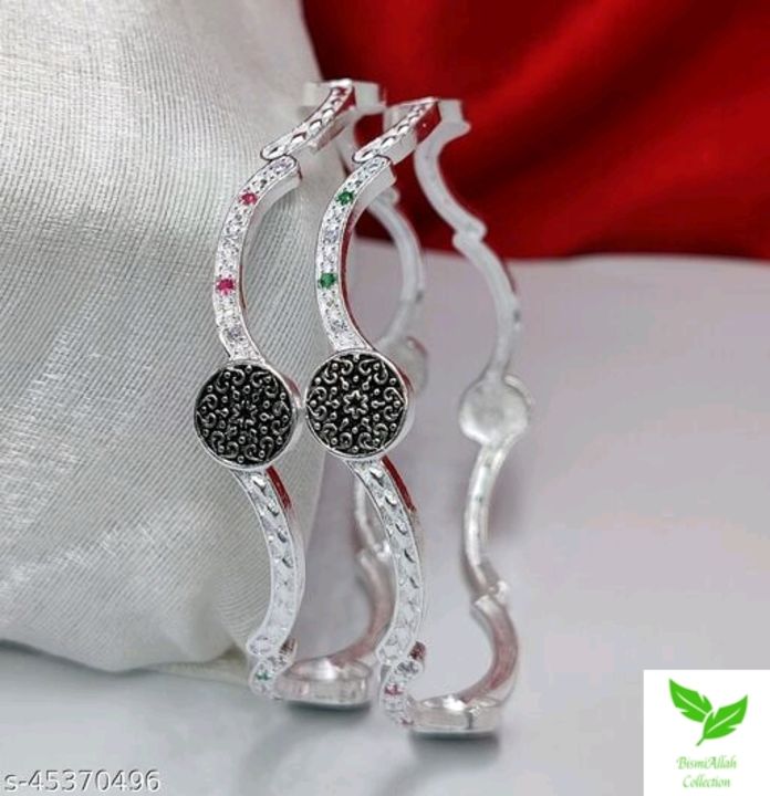 Product image of Silver plated bangles, price: Rs. 350, ID: silver-plated-bangles-bc61f2e2