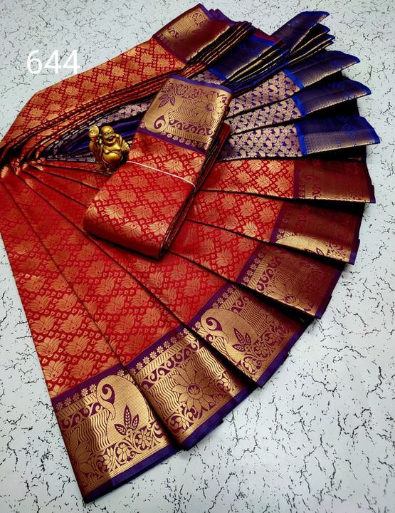 Post image Soft Bridal silk sareeSaree with blouse Rich pallu Heavy zari work and stone workFirst quality ~M.R.P.Rs 4450~
*Just offer price Rs.1600/- free shipping*