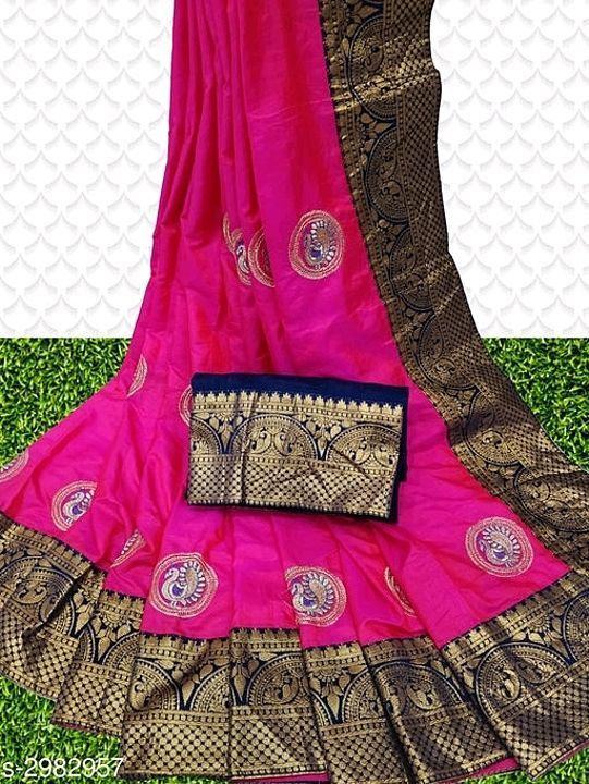 Sia Zari Embroidered Sana Sana Silk sarees uploaded by business on 9/24/2020