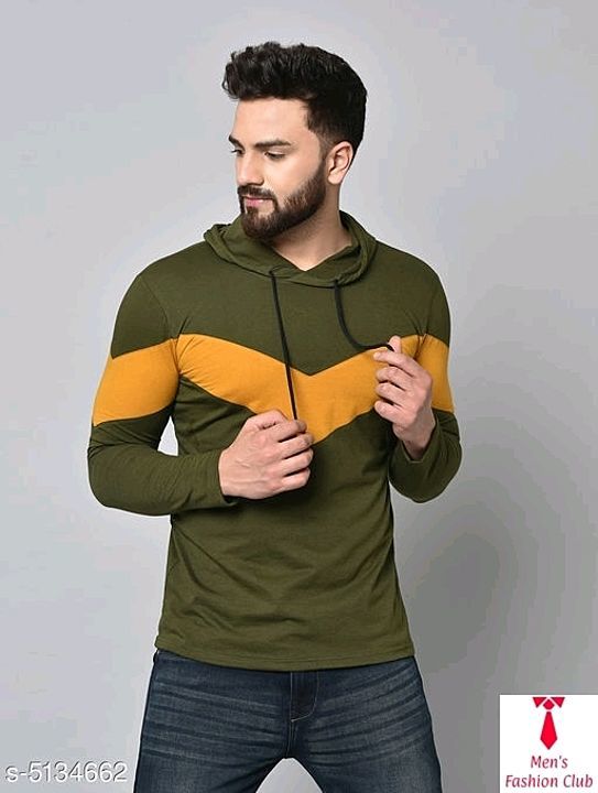 *Stylish Cotton Blend Men's Hood Tshirts* uploaded by My Shop Prime on 9/24/2020