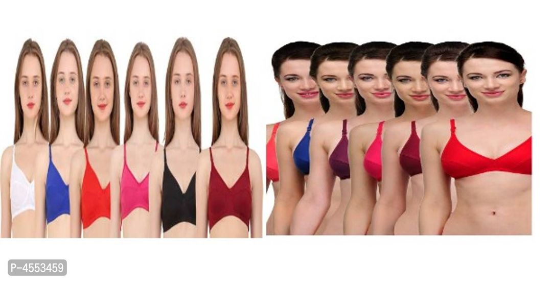 WOMEN COTTON SPANDEX BRA PACK OF 12 uploaded by Fashionee Online Store on 12/5/2021
