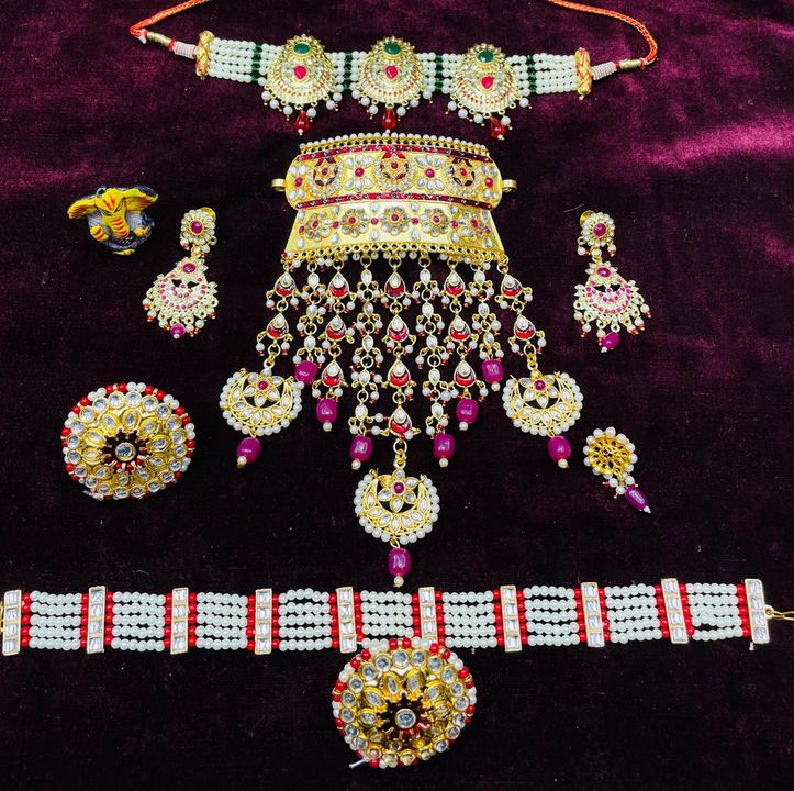 Post image new latest rajwadi sat jewellery only 1100 odar naw
