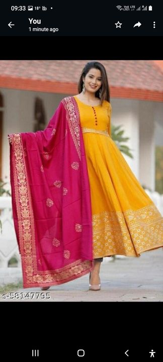 Kurti with dupatta uploaded by business on 12/6/2021