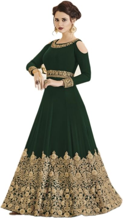 Vandanam Georgette Embroidered Gown/Anarkali Kurta & Bottom Material uploaded by Raaj clothes store on 12/6/2021